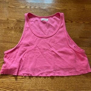 Aritzia Azure Skies Cotton Crop Tank Top